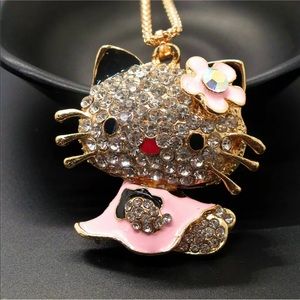 Pink Cat Necklace